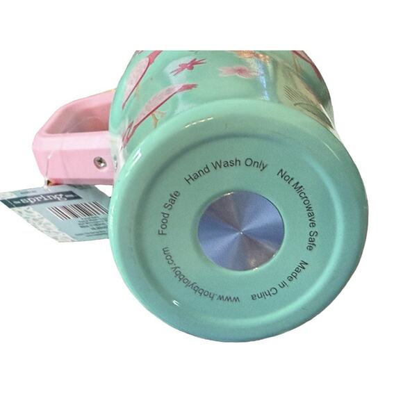 NEW 40oz Tropical Flamingo Tumbler 40 Hour Cold With Straw And Handle - Picture 6 of 9